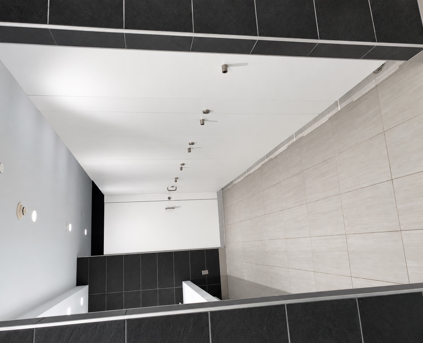 Restroom partition installation at John F. Kennedy Presidential Library and Museum
