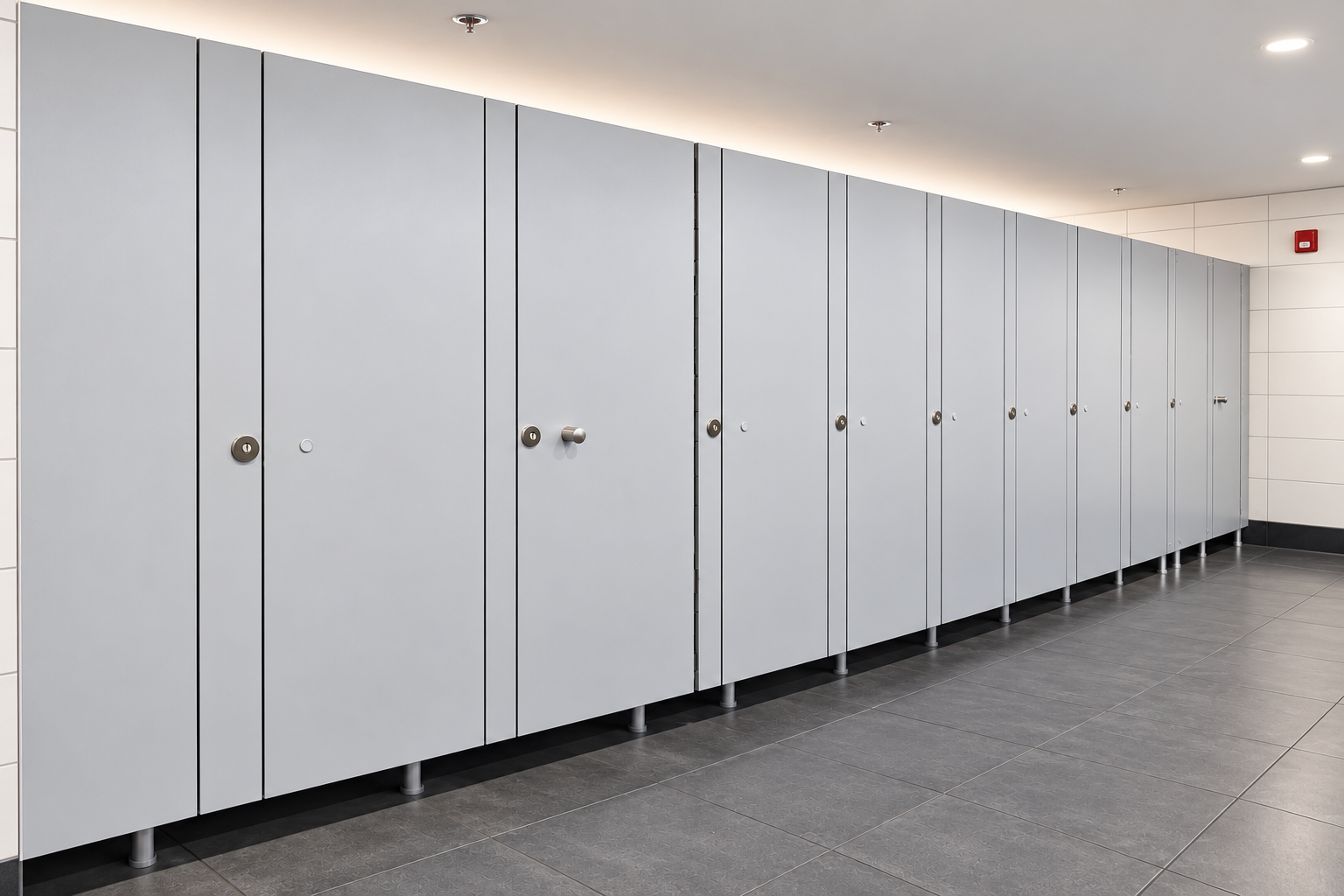 Miami International Airport — full-width view of LINEA RETTA partitions