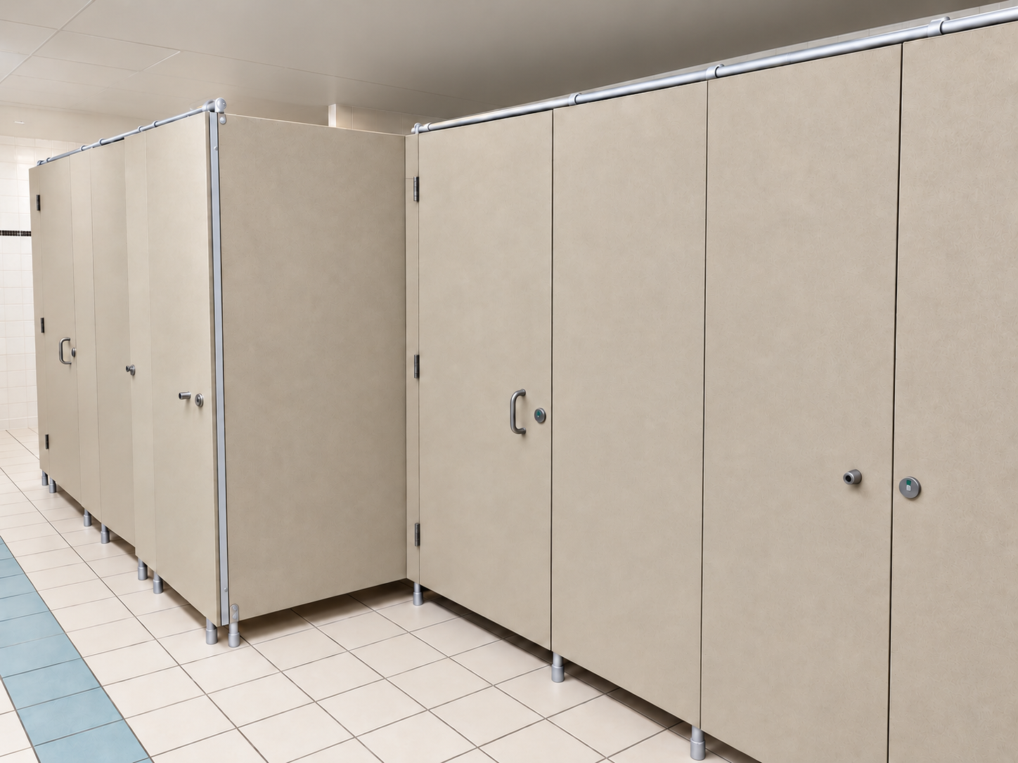 PRIVACY 2000 solid-surface partitions at a food-processing facility in Ohio